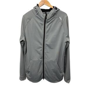 UNRL Hoodie Mens Size Large Full Zip Gray Jacket Performance Stretch Pockets
